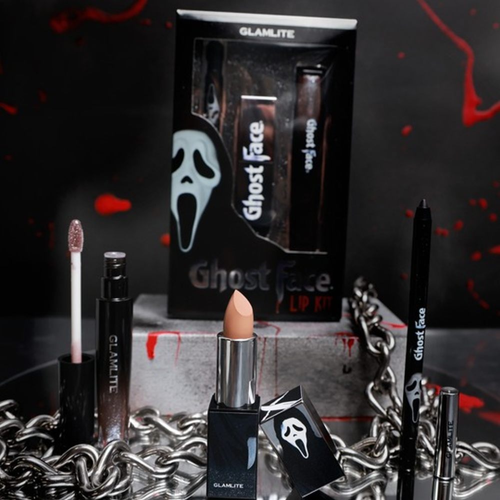Glamlite Scream - Ghost Faceâ„¢ x Glamlite Nude Lip kit - Bruin